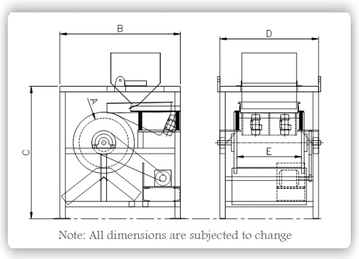 Magnetic Drum Separator Specification Image